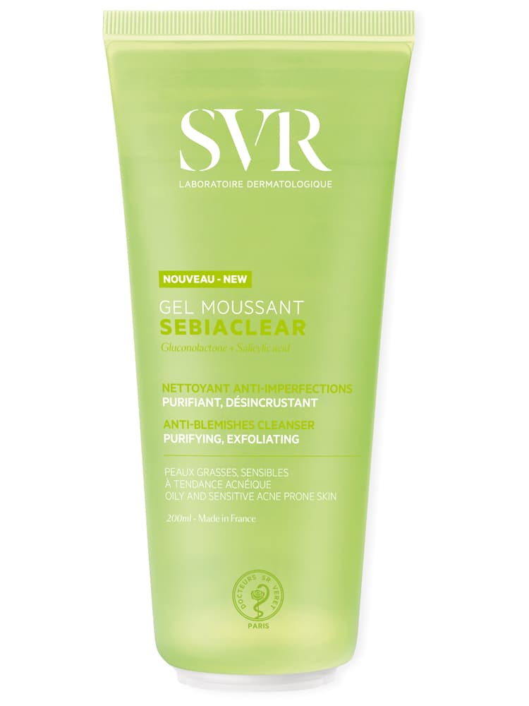 SVR Sebiaclear Gel Moussant Anti-Imperfections Peaux Grasses à Tendance Acnéique 200 ml